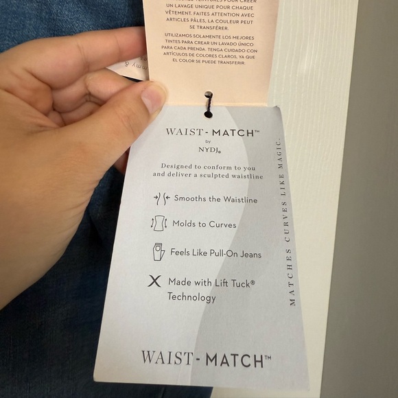 NYDJ Lift Tuck Waist Match Straight Leg Marilyn Plus Size Jeans- NWT- size 3X - Picture 9 of 16